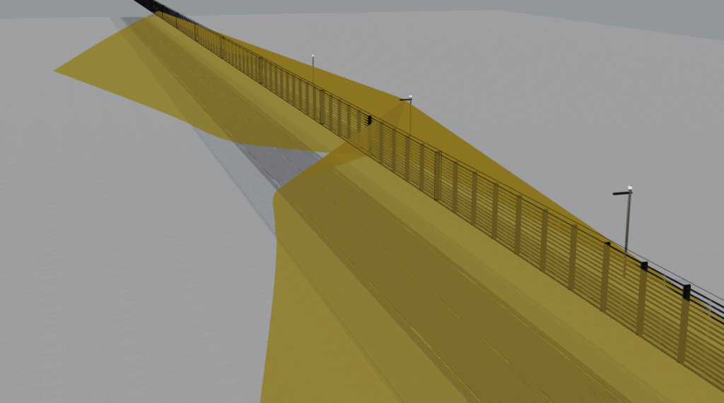 Application Simulation Blickfeld LiDAR Fence
