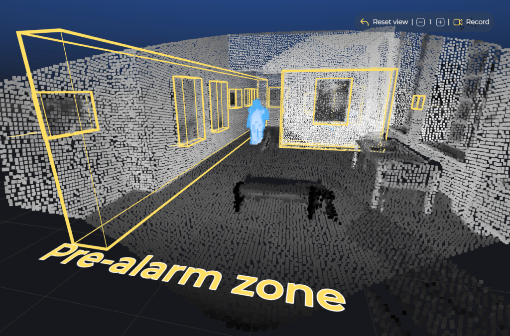 LiDAR that is integrated in Museum Security Systems enables customized zones to protect art work