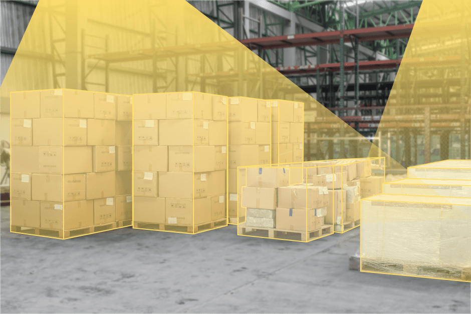 LiDAR logistics measurement, pallet dimensioning