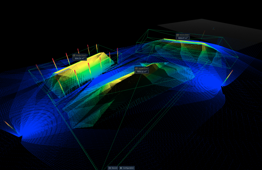 digital bulk-material monitoring and storage management with 3D LiDAR