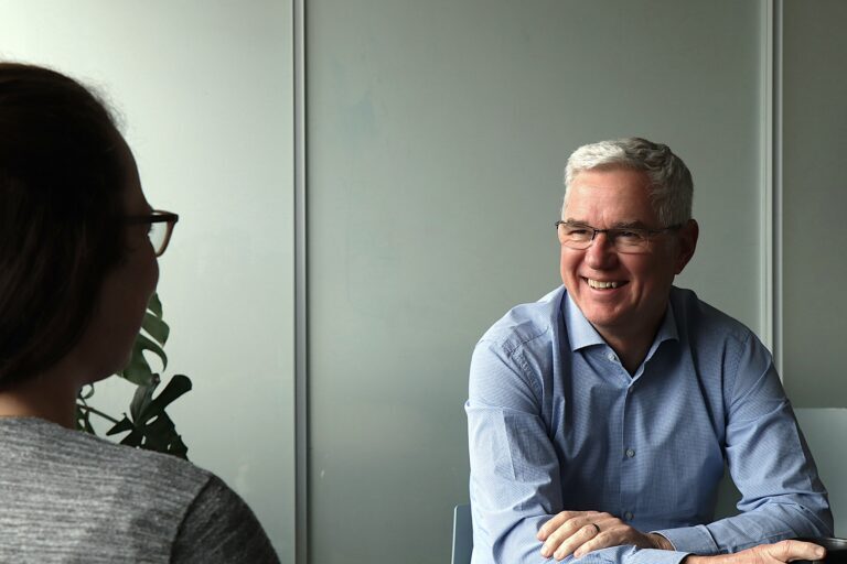 Dirk Rathsack during an interview, discussing insights on 3D LiDAR technology and its applications.