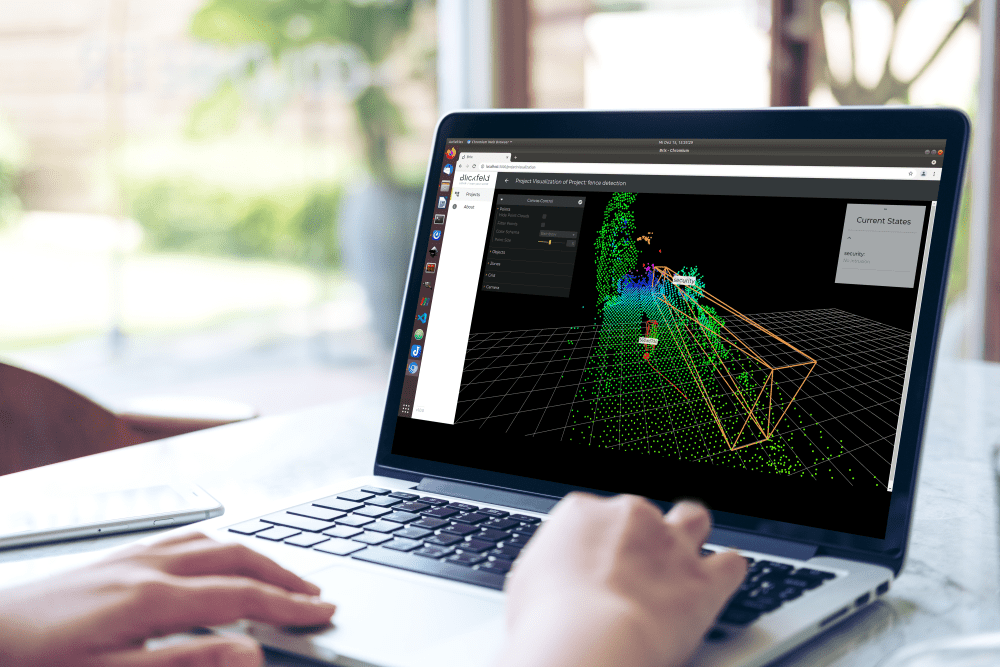 Laptop percept software zone configuration