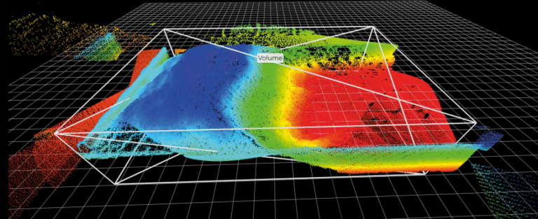 Blickfeld Percept pointcloud bulk material