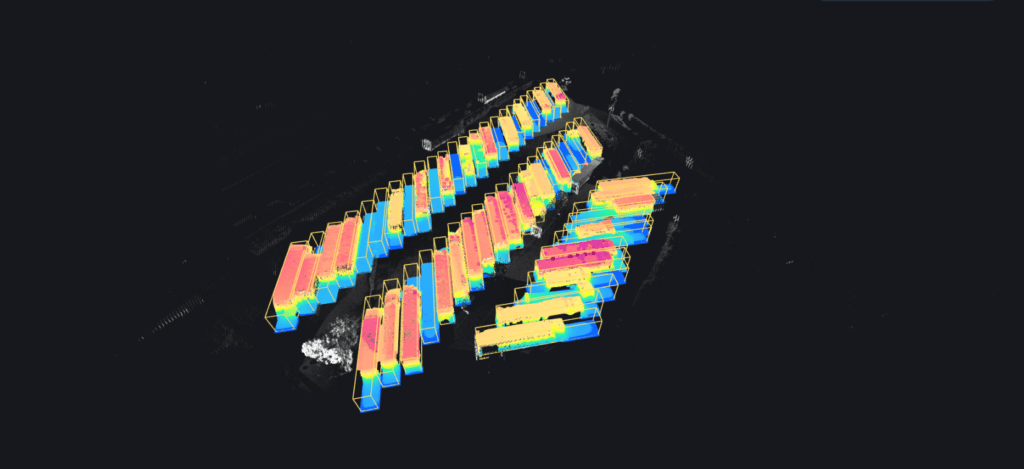 3D LiDAR Point cloud for truck parking monitoring